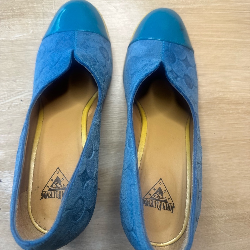 John Fluevog Blue Women's Shoes